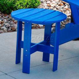Recycled Plastic Traditional Adirondack Side Table, Blue