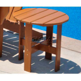 Recycled Plastic Traditional Adirondack Side Table, Cedar