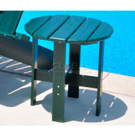 Recycled Plastic Traditional Adirondack Side Table, Green