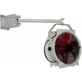 16" Totally Enclosed Truck Dock Fan, 5,480 CFM, 1 Phase, 1/3 HP