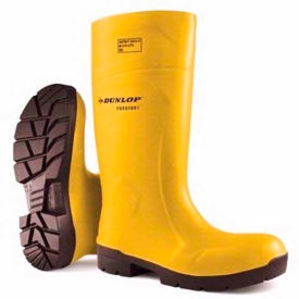 Food Pro Purofort Yellow Steel Toe Boot, Polyurethane, Size 9