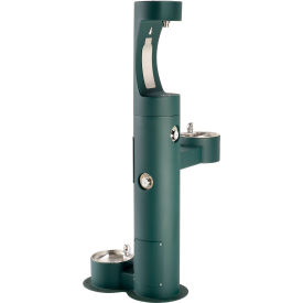 Elkay ezH2O Outdoor Bottle Filler with Drinking Fountain & Pet Station - Evergreen