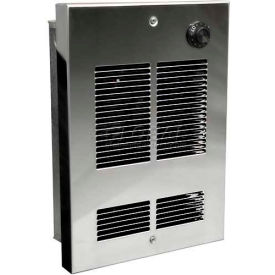 Shallow Wall/Ceiling Fan Forced Heater with Built In Double Pole Thermostat, 1500 Watts, 120V