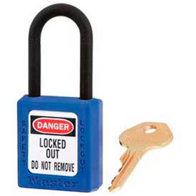 Safety Padlock, Dielectric Zenex, 1-1/2"W X 1-3/4"H, Blue