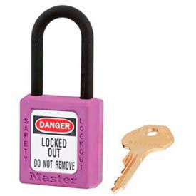 Safety Padlock, Dielectric Zenex, 1-1/2"W X 1-3/4"H, Purple