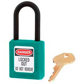 Safety Padlock, Dielectric Zenex, 1-1/2"W X 1-3/4"H, Teal