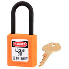 Safety Padlock, Dielectric Zenex, 1-1/2"W X 1-3/4"H, Orange