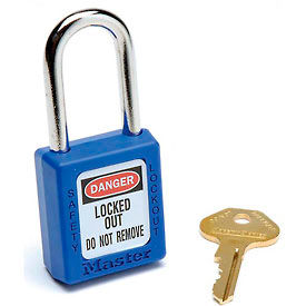 Master Lock Safety 410 Series Thermoplastic Padlock, Blue