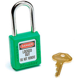 Safety 410 Series Zenex Thermoplastic Padlock, Green, 410GRN