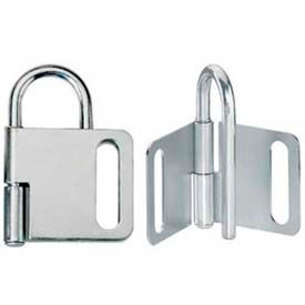 Lockout Hasp, Heavy Duty Steel, Pry Proof, 1" Jaw Dia. X 2-3/8"W X 3-1/4"L