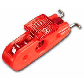 Miniature Circuit Breaker Lockout, Wide Toggles, Red Tab