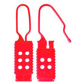 Lockout Hasp, Nylon Plastic, 1-5/8"W X 6-7/8"L