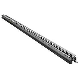 3-5/8"W C-Channel Straight Flow Rail, 5'L, 8 Wheels per Foot