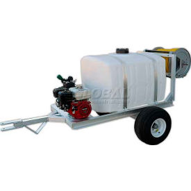 100 Gallon 2-Wheel Trailer Sprayer, 5Hp Pump, 50' of 3/8" Hose