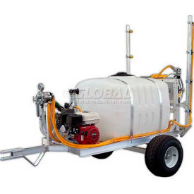 100 Gallon 2-Wheel Trailer Sprayer, 5Hp Pump, 50' of 3/8" Hose, 12' Boom