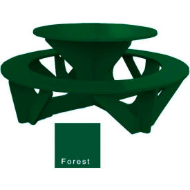 Round Activity Picnic Table, Green Top/Green Frame