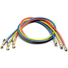 Yellow Jacket 72" 3 Pack PLUS II 1/4" Hoses With Compact Ball Valve End