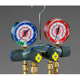 Yellow Jacket TITAN Manifold With 60" RYB Hoses and 3/8" x 45°