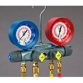 Yellow Jacket BRUTE II Manifold With 60" RYB Hoses, 3/8" x 45°