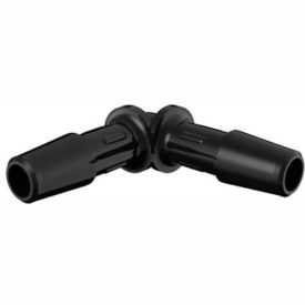 5/16" Barbed Equal 90 Degree Elbow, Glass Filled Black Nylon