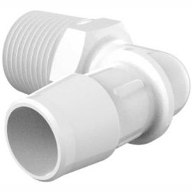 1/2-14 NPT to 5/8" Barbed Elbow, High Density Polyethylene