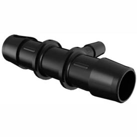 5/8" x 3/8" Barbed Reduction Tee, Glass Filled Black Nylon