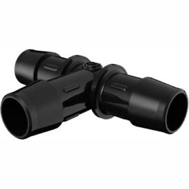 5/8" Barbed Equal Tee, Glass Filled Black Nylon