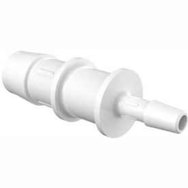 5/8" to 1/4" Barbed Reduction Coupler, Natural Polypropylene