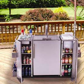 Summit-Stainless Steel Outdoor Serving Cart, 61"W x 25"D x 41-1/2"H