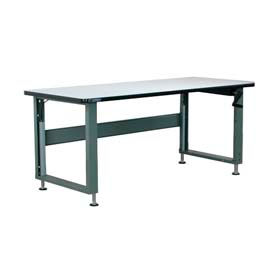 Workbench, Plastic Laminate with T-Molding, 72"W X 30"D, Gray