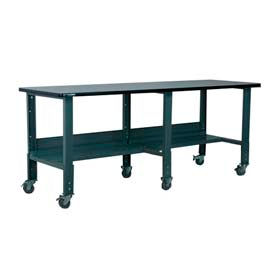 Workbench with ESD Top & T Molding, 96"W x 36"D, Gray
