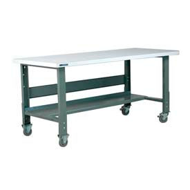 Workbench, ESD Square Edge, 60"W X 30"D, Gray
