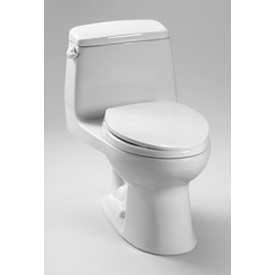 Eco UltraMax Elongated 1 Piece Toilet, Cotton White