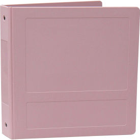 2" Antimicrobial Binder, 3-Ring, Side Open, Holds 375 Sheets, Mauve