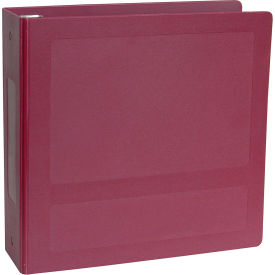 2-1/2" Antimicrobial Binder, 3-Ring, Side Open, Holds 450 Sheets, Burgundy