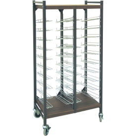 Standard Horizontal Open Chart Rack, 20 Binder Capacity, Beige