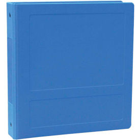 1" Molded Ring Binder, Side Open, Holds 250 Sheets, Medium Blue