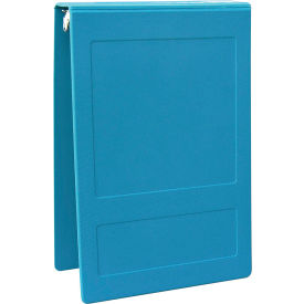1-1/2" Molded Ring Binder, 3-Ring, Top Open, Holds 300 Sheets, Aqua