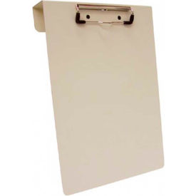 Aluminum Overbed Clipboard, 9"W x 13-7/8"H, Beige Powder Coated