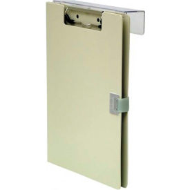Overbed Covered Poly Clipboard, 10"W x 13"H, Beige