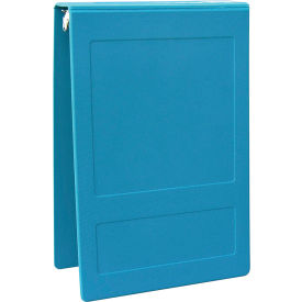 2" Molded Ring Binder, 3-Ring, Top Open, Holds 375 Sheets, Aqua
