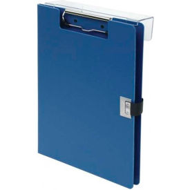Overbed Covered Poly Clipboard, 10"W x 13"H, Blue