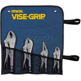 4 Piece The Original Locking Plier Set W/ Pouch