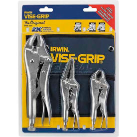 3 Piece The Original Locking Plier Set with Pouch