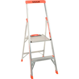 Flip-N-Lite Aluminum Platform Step Ladder - 4'