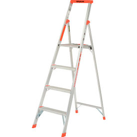 Flip-N-Lite Aluminum Platform Step Ladder - 6'