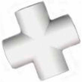 Cross Fitting, 2"Dia., Furniture Grade Pvc, White