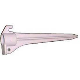 Pipestake Fittings, 7.5"L, 1/2"Dia., Furniture Grade, White