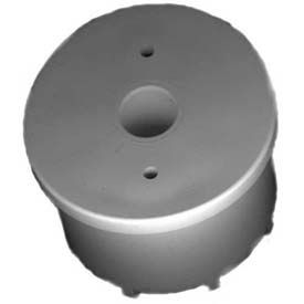 Caster Insert Fittings, 3/8"W, 1-1/4"Dia., Furniture Grade Pvc, White