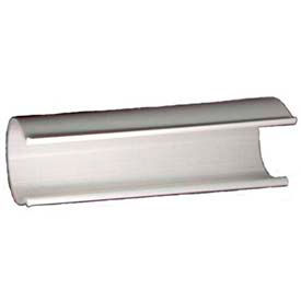 Snap Clamp Fitting, Furniture Grade PVC, 3/4" Dia., 4"L, White, Pack of 100